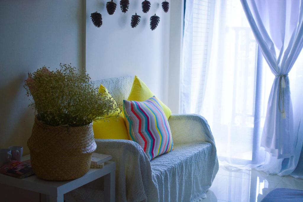 Posezení v ubytování Lan House Youth Apartment