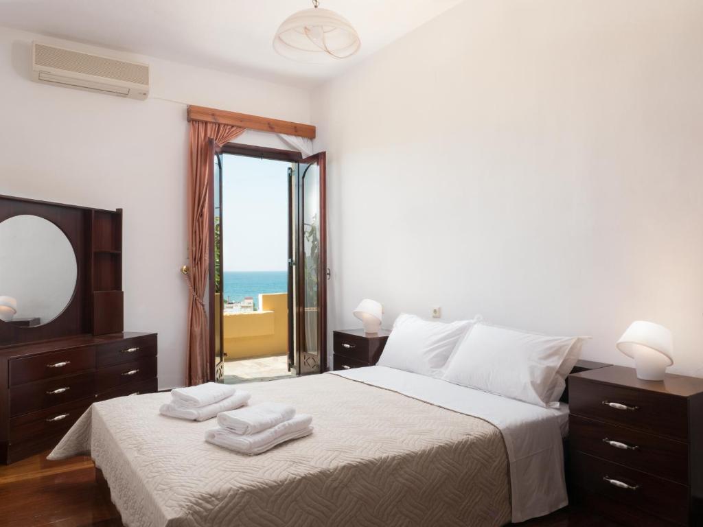 Posteľ alebo postele v izbe v ubytovaní Romantic Corner Maisonette houses