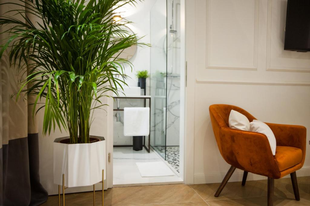 Posezení v ubytování Club 5 boutique rooms