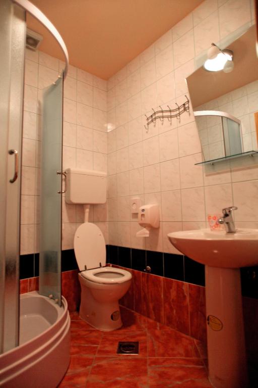 Koupelna v ubytování Apartments Klanac