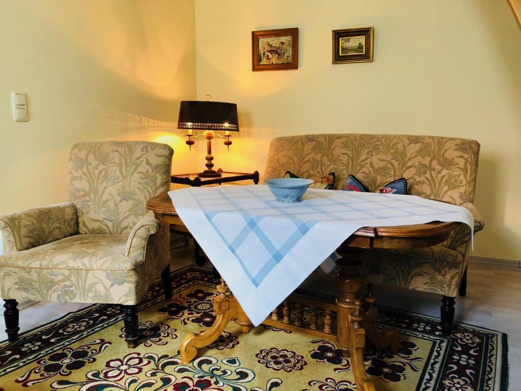 Posezení v ubytování Alter Ackerbuergerhof