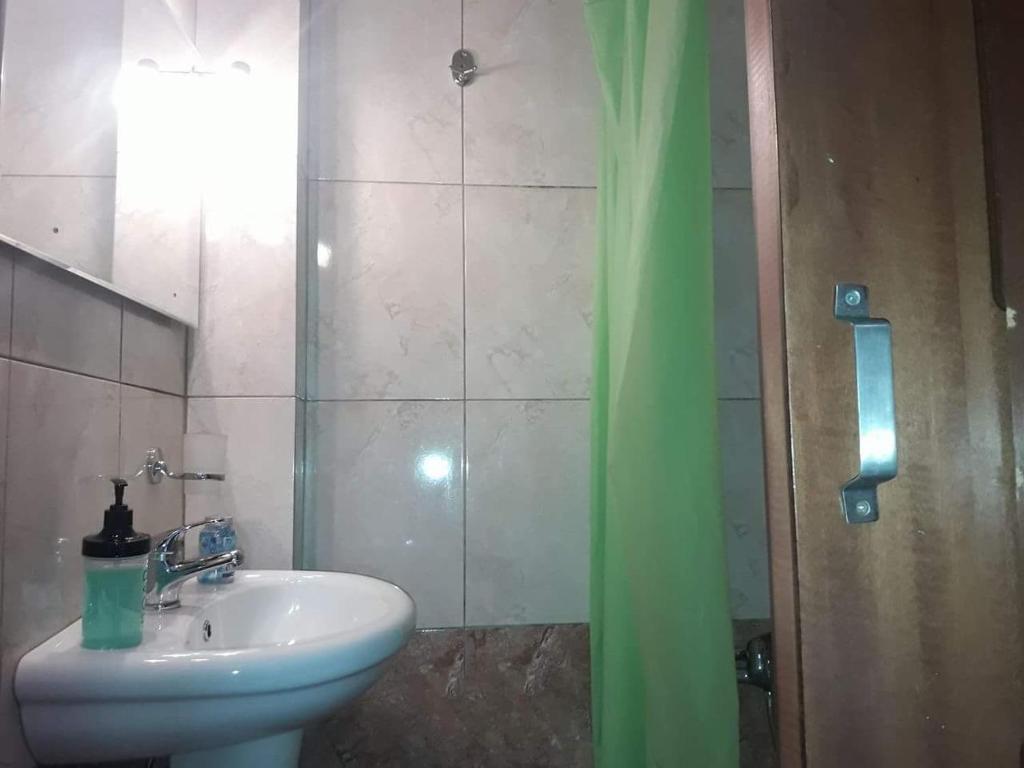 Koupelna v ubytování Boho City Hostel