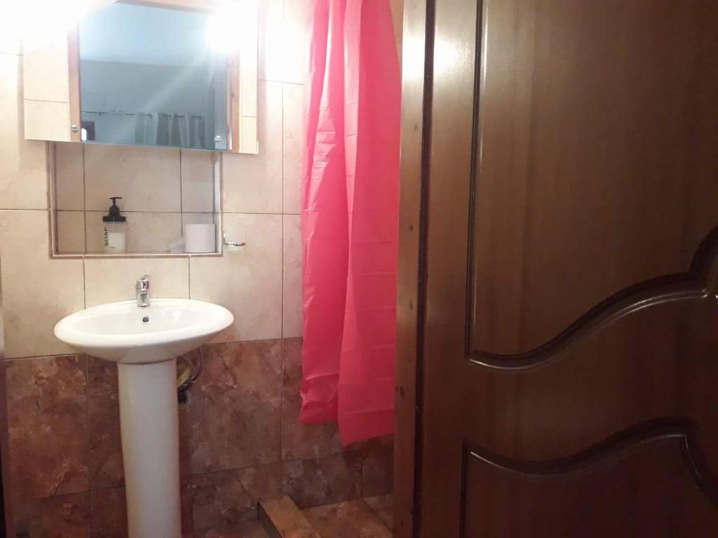 Koupelna v ubytování Boho City Hostel