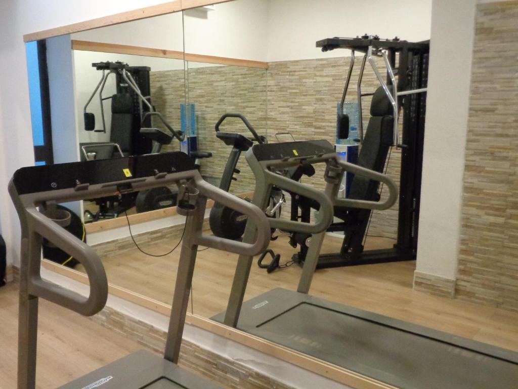 Fitness centrum a/nebo fitness zařízení v ubytování Hotel Villa Esperia