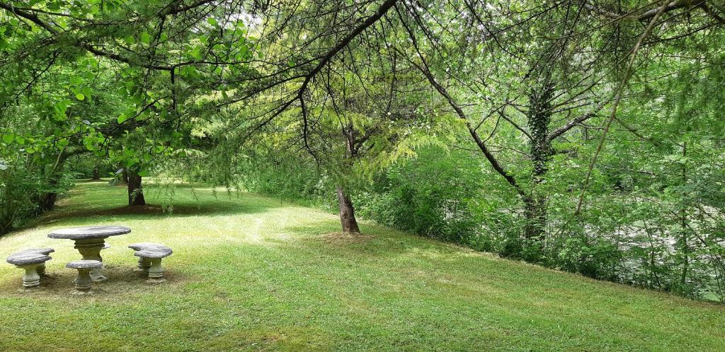 Zahrada ubytování Moulin de Bénédicty