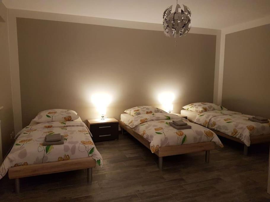 Ένα ή περισσότερα κρεβάτια σε δωμάτιο στο Executive Studios near Basel