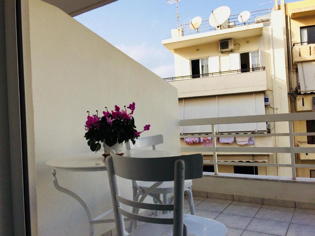 Balkón alebo terasa v ubytovaní Korona Βeach Αpartments