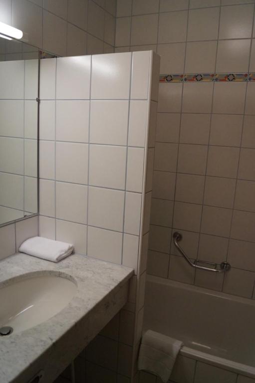 Koupelna v ubytování Gasthof zum Hirschen