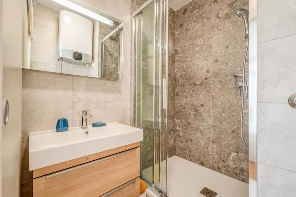 Koupelna v ubytování Room Nada