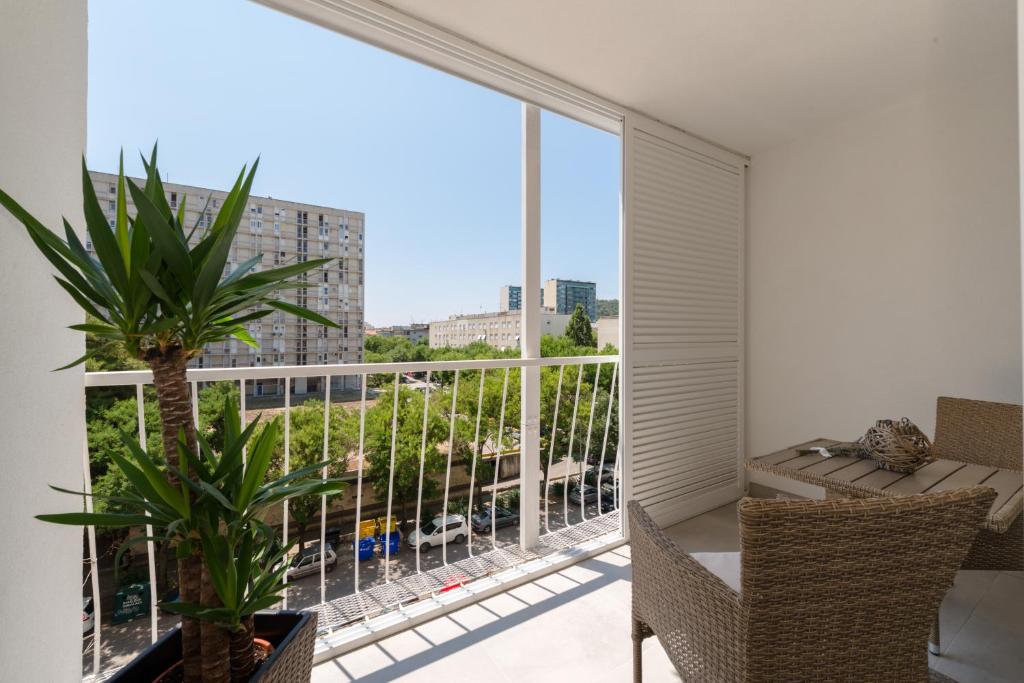 Balkón nebo terasa v ubytování Room Nada