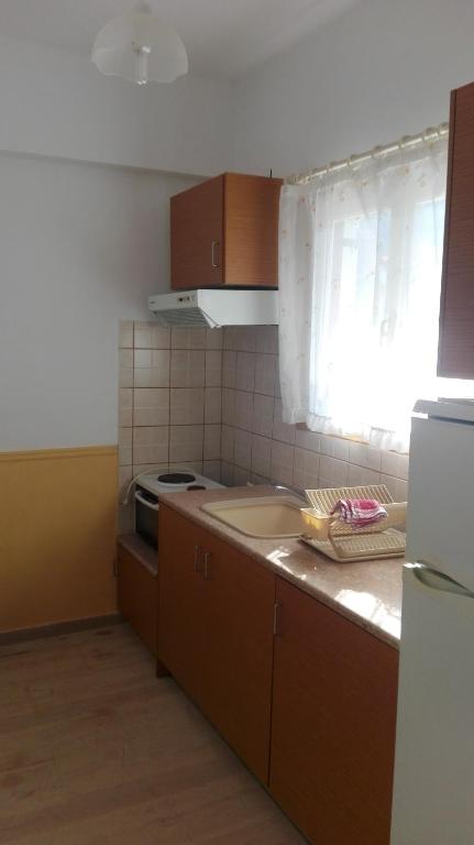 Kuchyň nebo kuchyňský kout v ubytování Stelios Studios