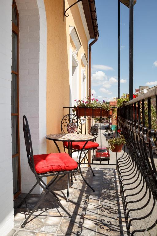 Balkón nebo terasa v ubytování Art house Hostel