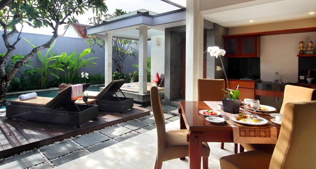 Posezení v ubytování Aria Exclusive Villas & SPA