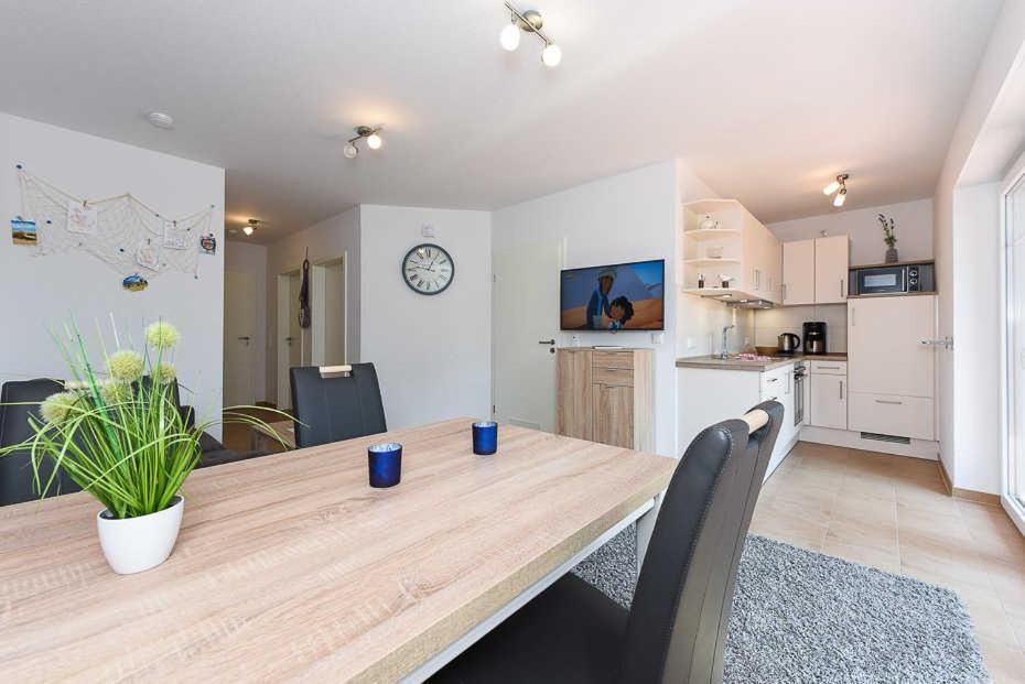 Kuchyň nebo kuchyňský kout v ubytování Ferienwohnung Seeperle