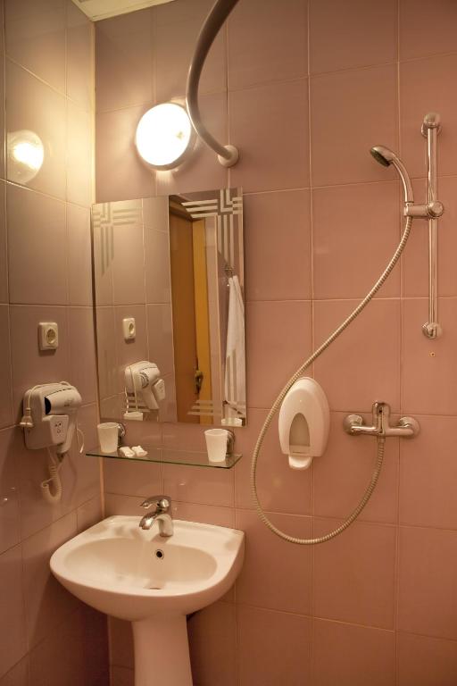 Koupelna v ubytování Hotel Complex Verhovina