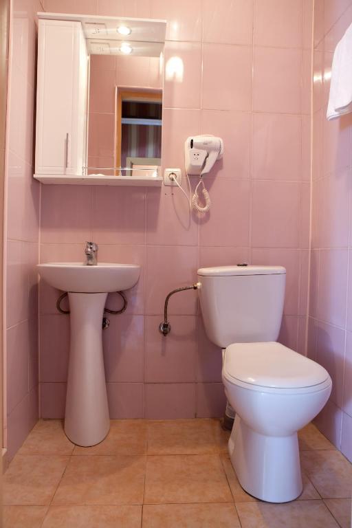Koupelna v ubytování Hotel Complex Verhovina