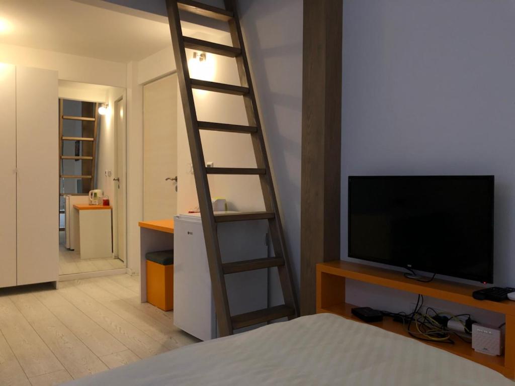 TV a/nebo společenská místnost v ubytování Guesthouse Biser