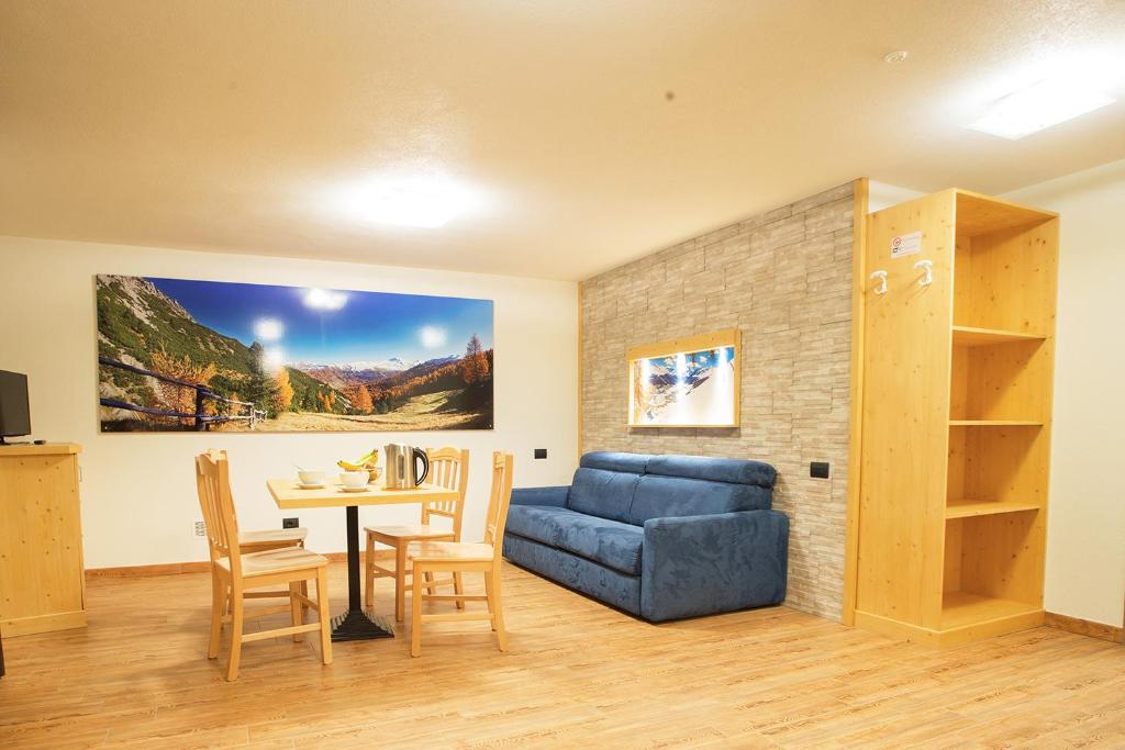 Posezení v ubytování Steinbock B&B - Apartaments