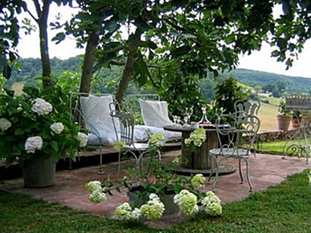 Zahrada ubytování Le Relais de Roquefereau