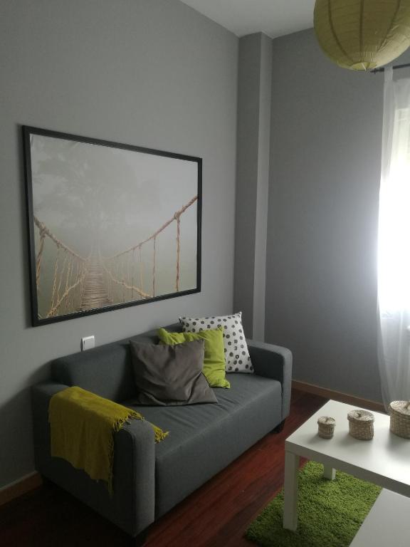 A seating area at Apartamentos El Cuco