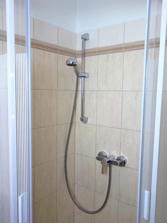 Koupelna v ubytování Apartmán s výhľadom na Tatry