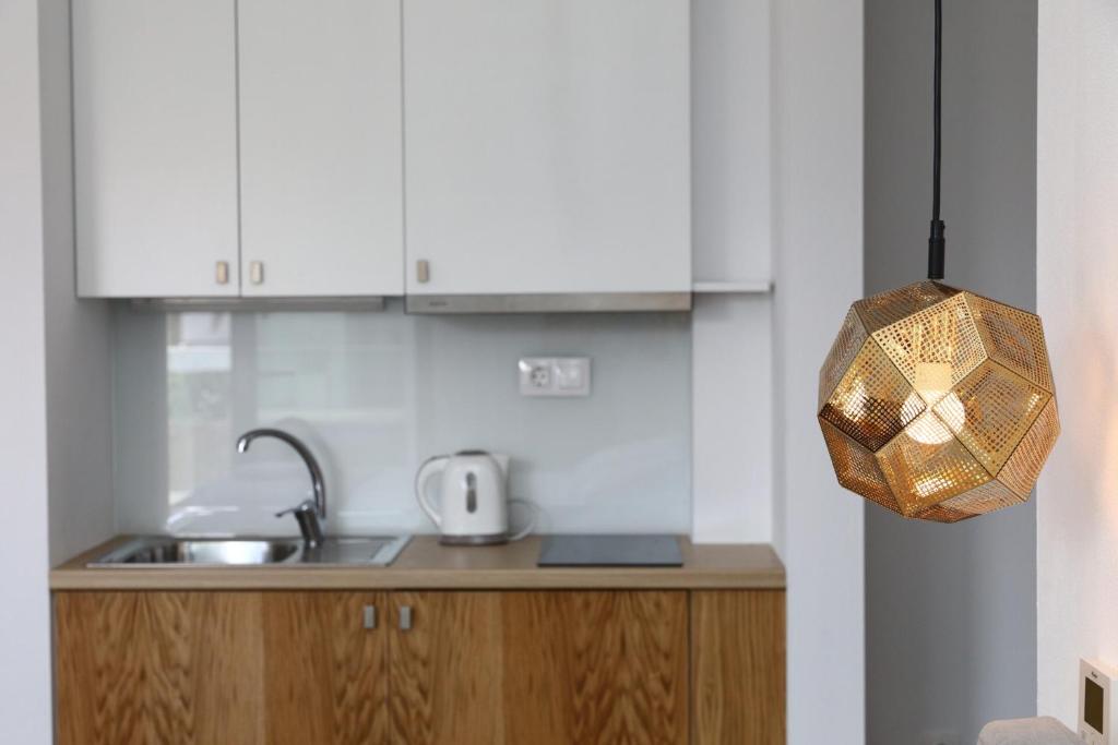 Kuchyň nebo kuchyňský kout v ubytování Suites Sole