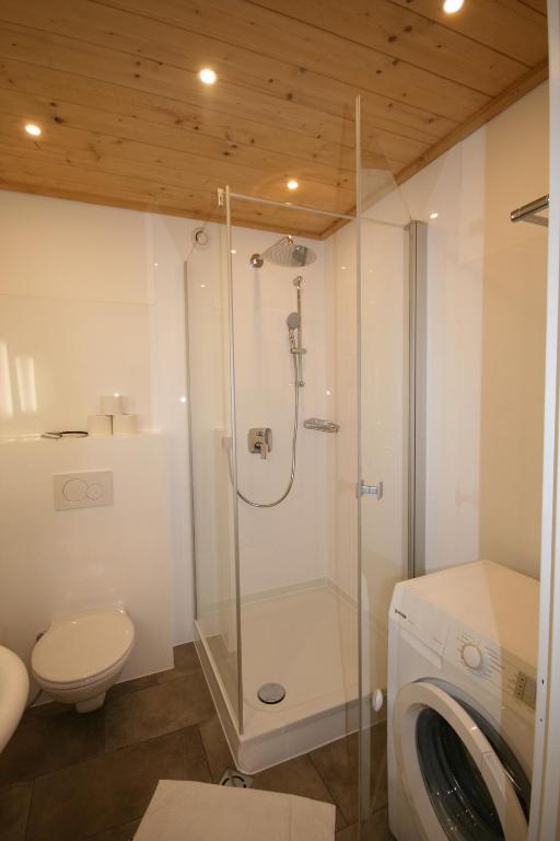 Koupelna v ubytování Appartements Domizil