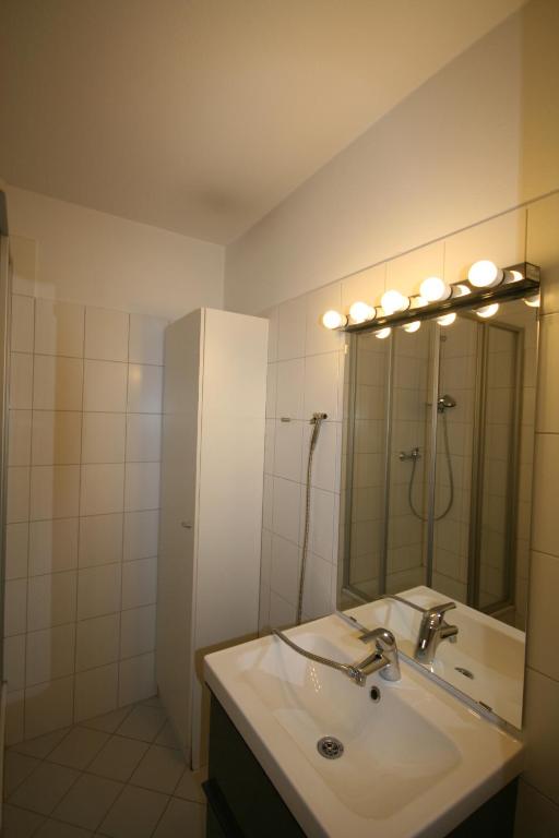 Koupelna v ubytování Appartements Domizil