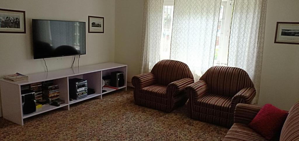 TV a/nebo společenská místnost v ubytování Snow Leopard Lodge