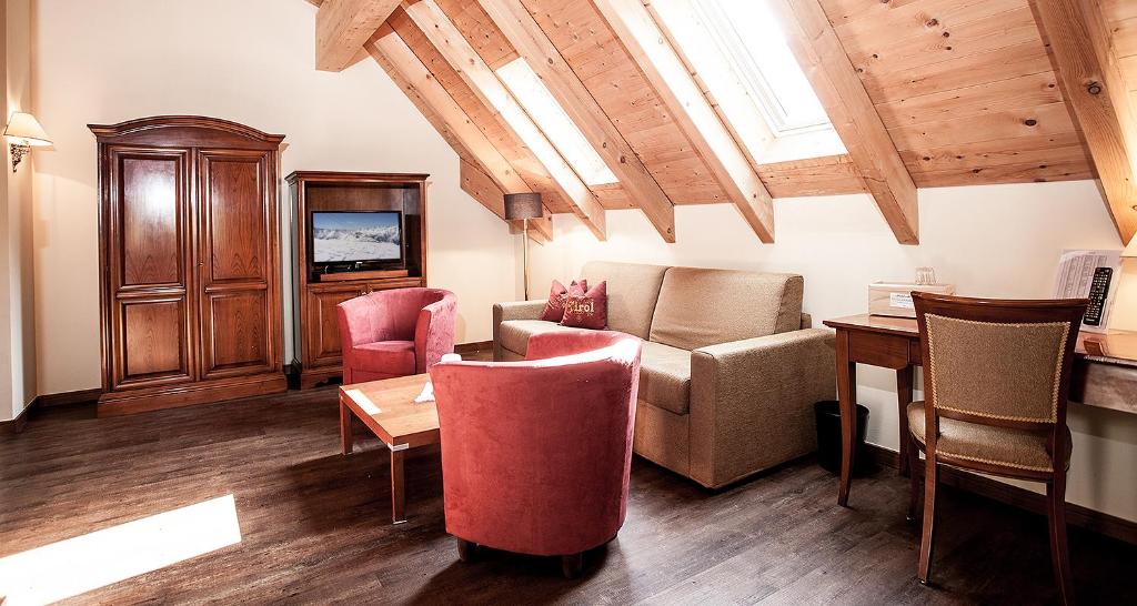 Posezení v ubytování Hotel Gramaser