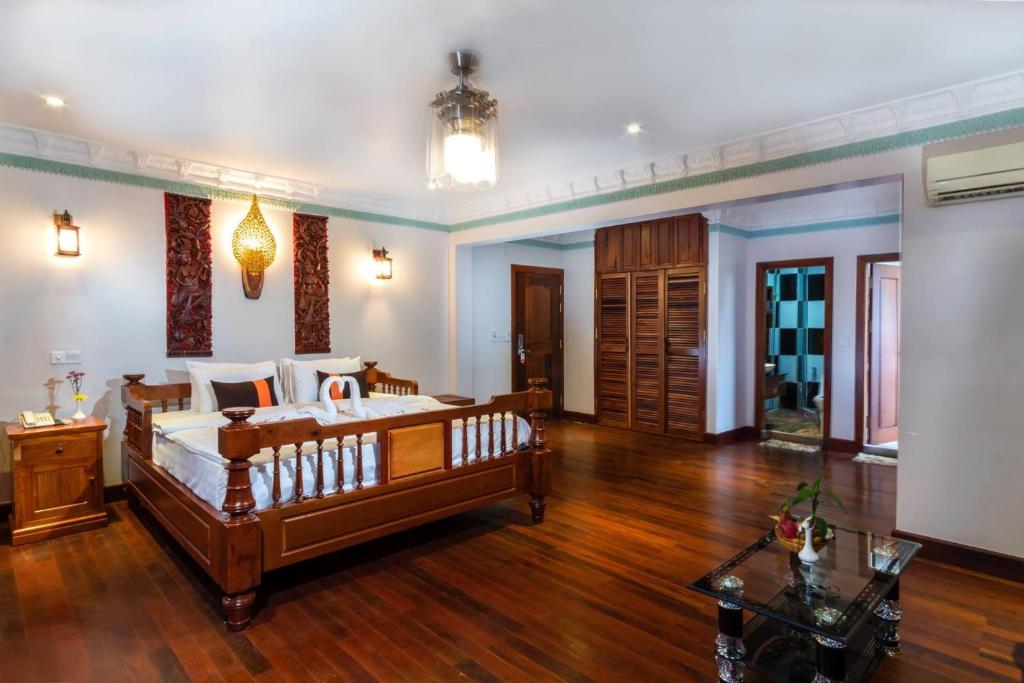 Postel nebo postele na pokoji v ubytování Hello Cambodia Boutique