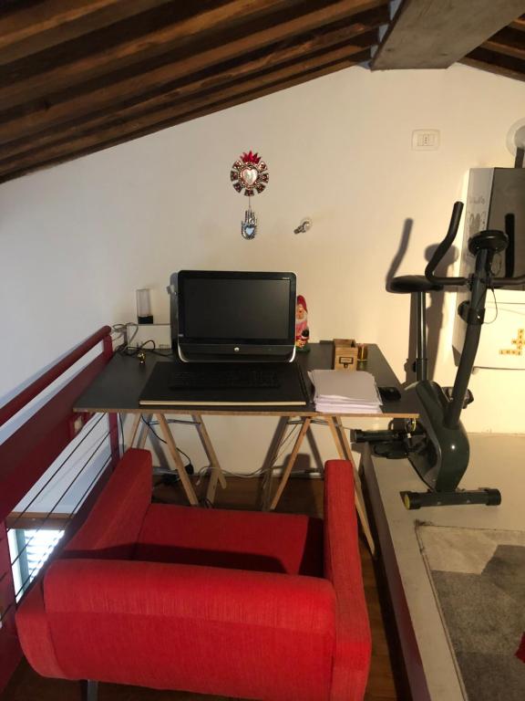 Posilňovňa alebo fitness centrum v ubytovaní Il NIDO