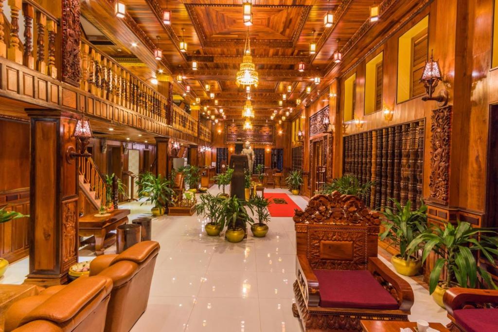 Posezení v ubytování Hello Cambodia Boutique
