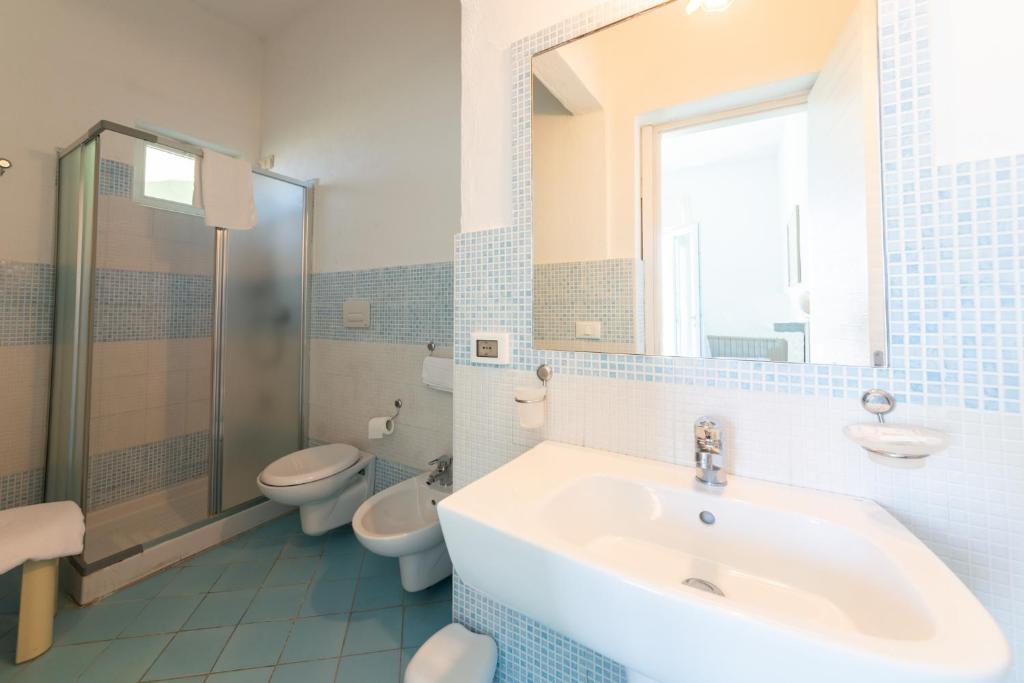 Koupelna v ubytování B&B Verde