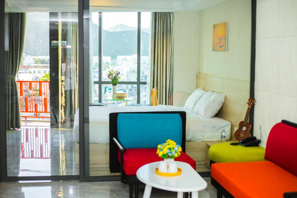 Posezení v ubytování Moonlight Bay Hotel & Apartment