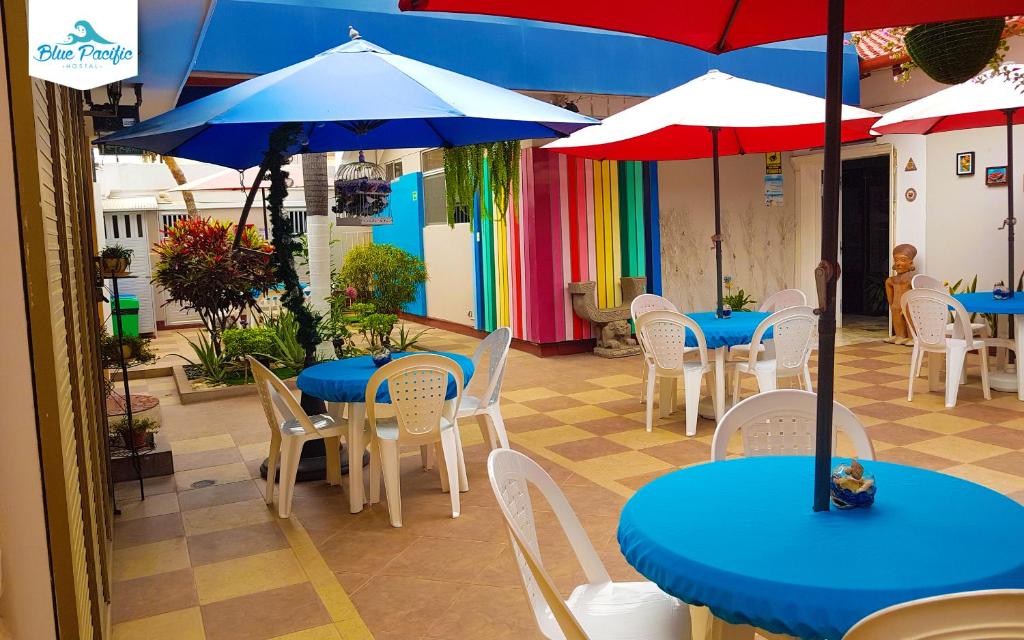 Restaurace v ubytování Hostal Blue Pacific