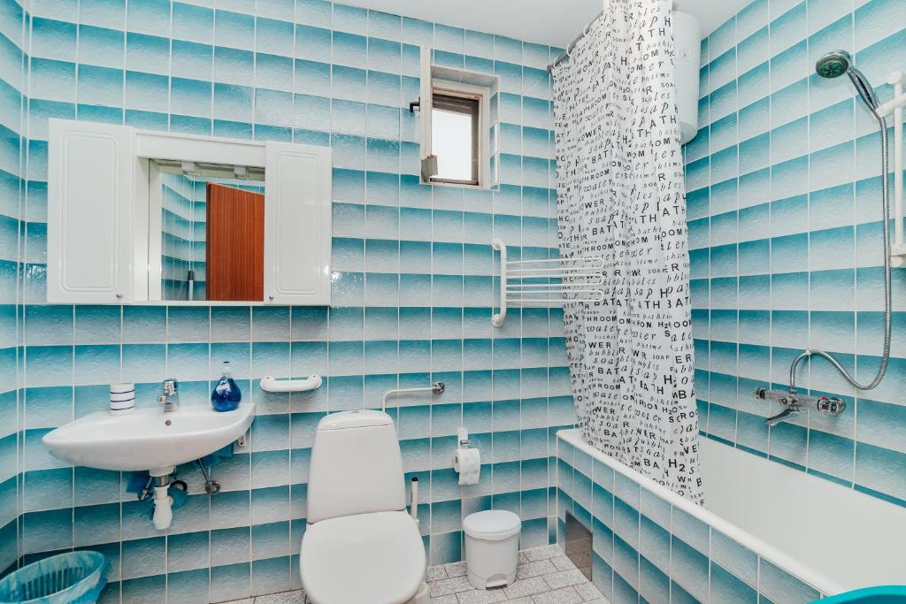 Koupelna v ubytování Apartments Sopot