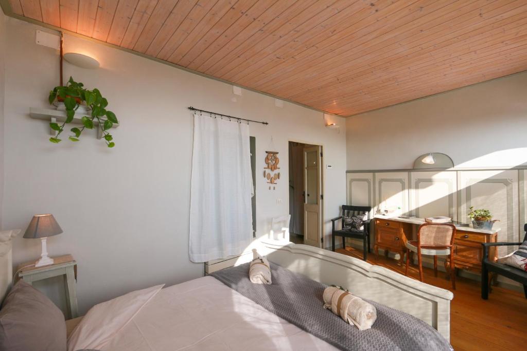 Posteľ alebo postele v izbe v ubytovaní b&b Balcone del Biellese