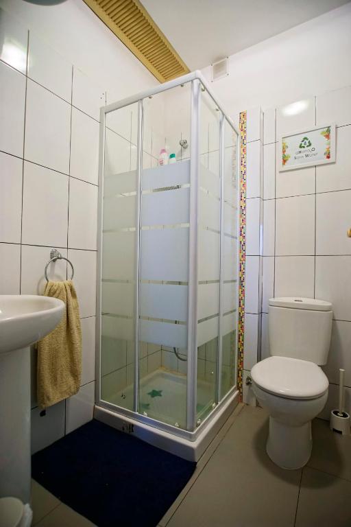 Koupelna v ubytování Casa Kilig