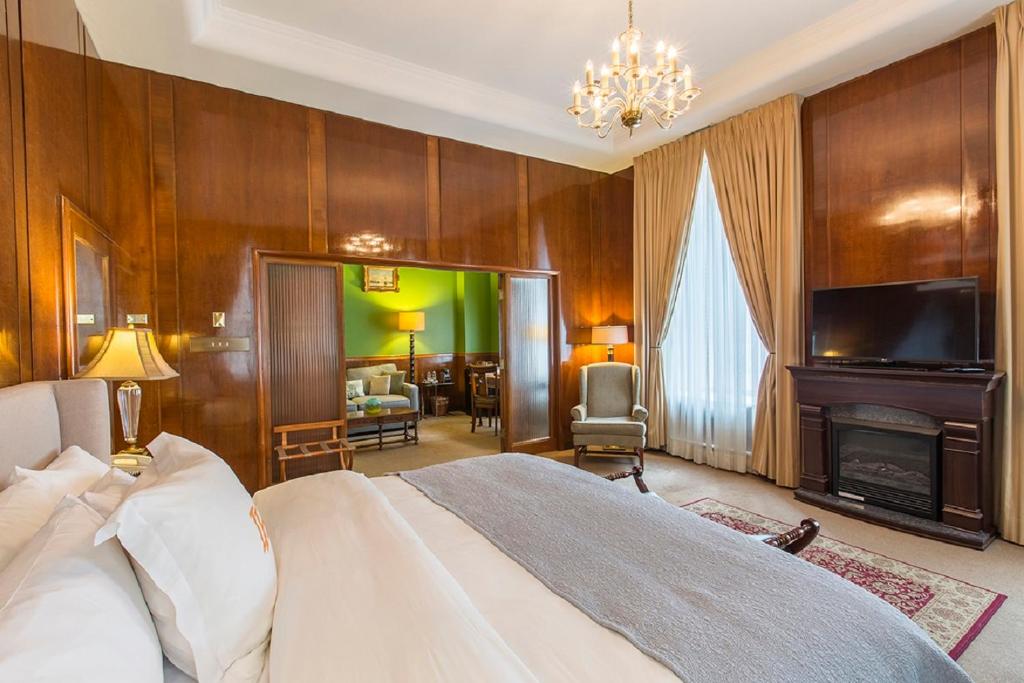 Postel nebo postele na pokoji v ubytování LHotel