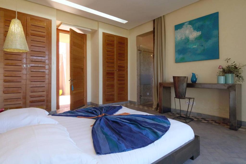 Postel nebo postele na pokoji v ubytování Villa Kristy