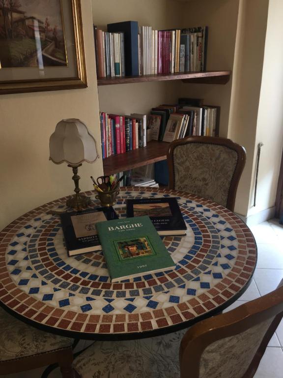 Knihovna v bed and breakfast