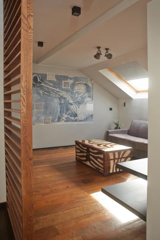 Posezení v ubytování Boutique Hotel Saint-Géry