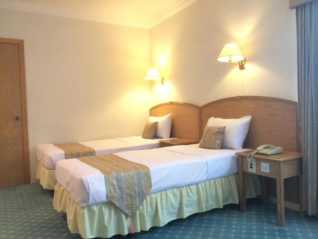 Postel nebo postele na pokoji v ubytování Terrace Hotel