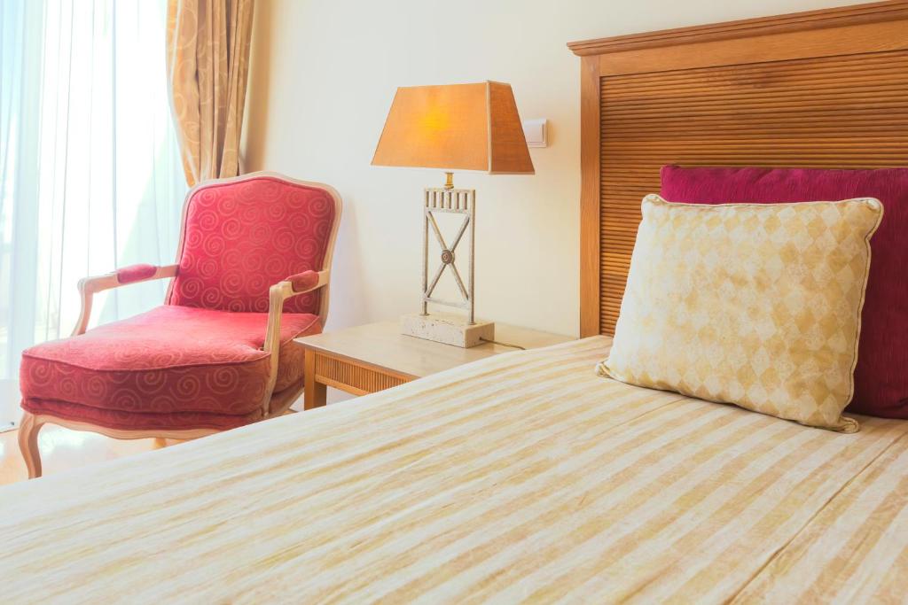 Postel nebo postele na pokoji v ubytování Quinta do Estreito