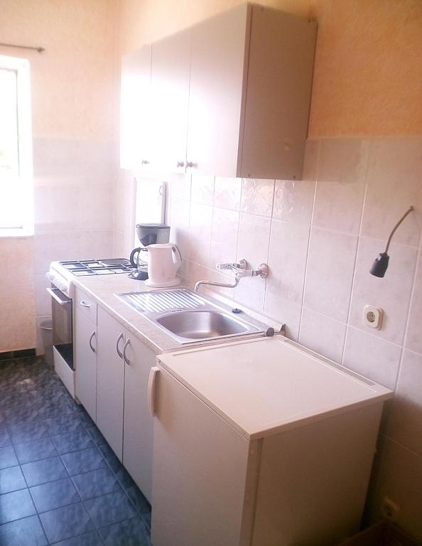 Kuchyň nebo kuchyňský kout v ubytování Apartments & Rooms Tony