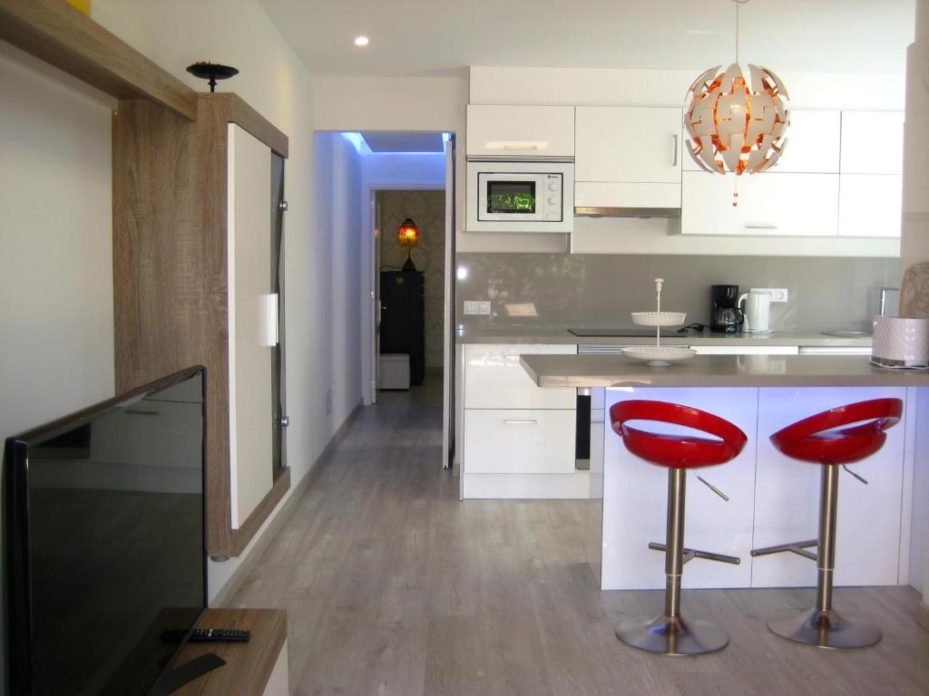 Kuchyň nebo kuchyňský kout v ubytování Lacy Golf Apartments