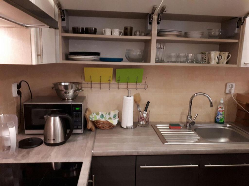 Kuchyňa alebo kuchynka v ubytovaní Apartament Twoja Przystań