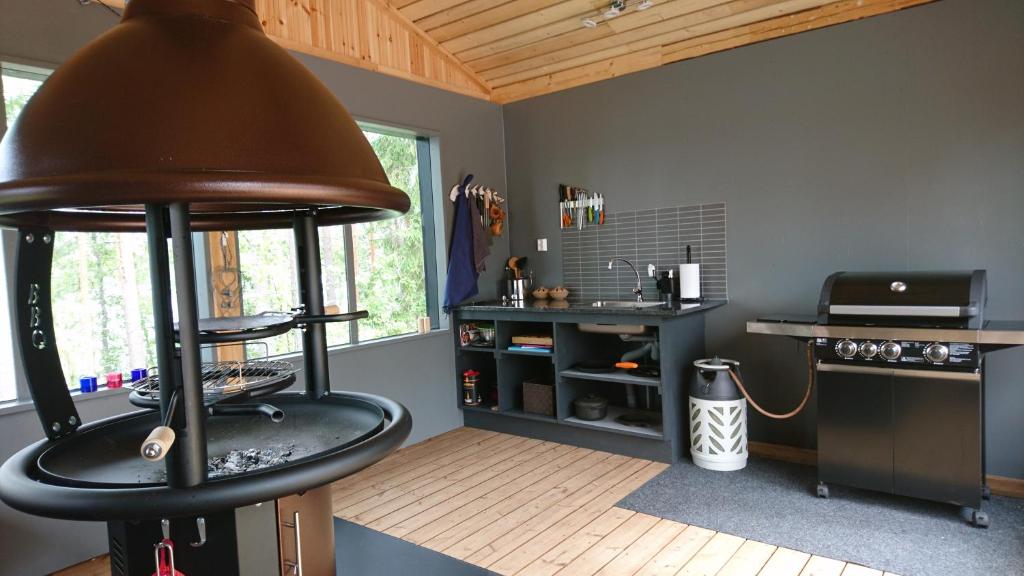 Kuchyň nebo kuchyňský kout v ubytování Villa Avanto