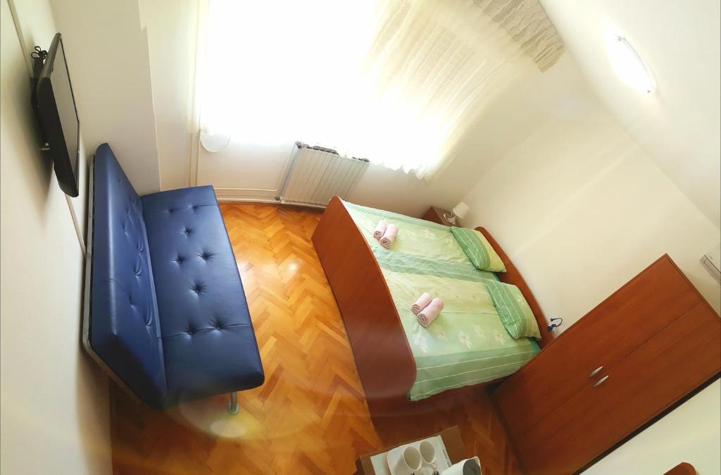 Postel nebo postele na pokoji v ubytování Pansion Margerita